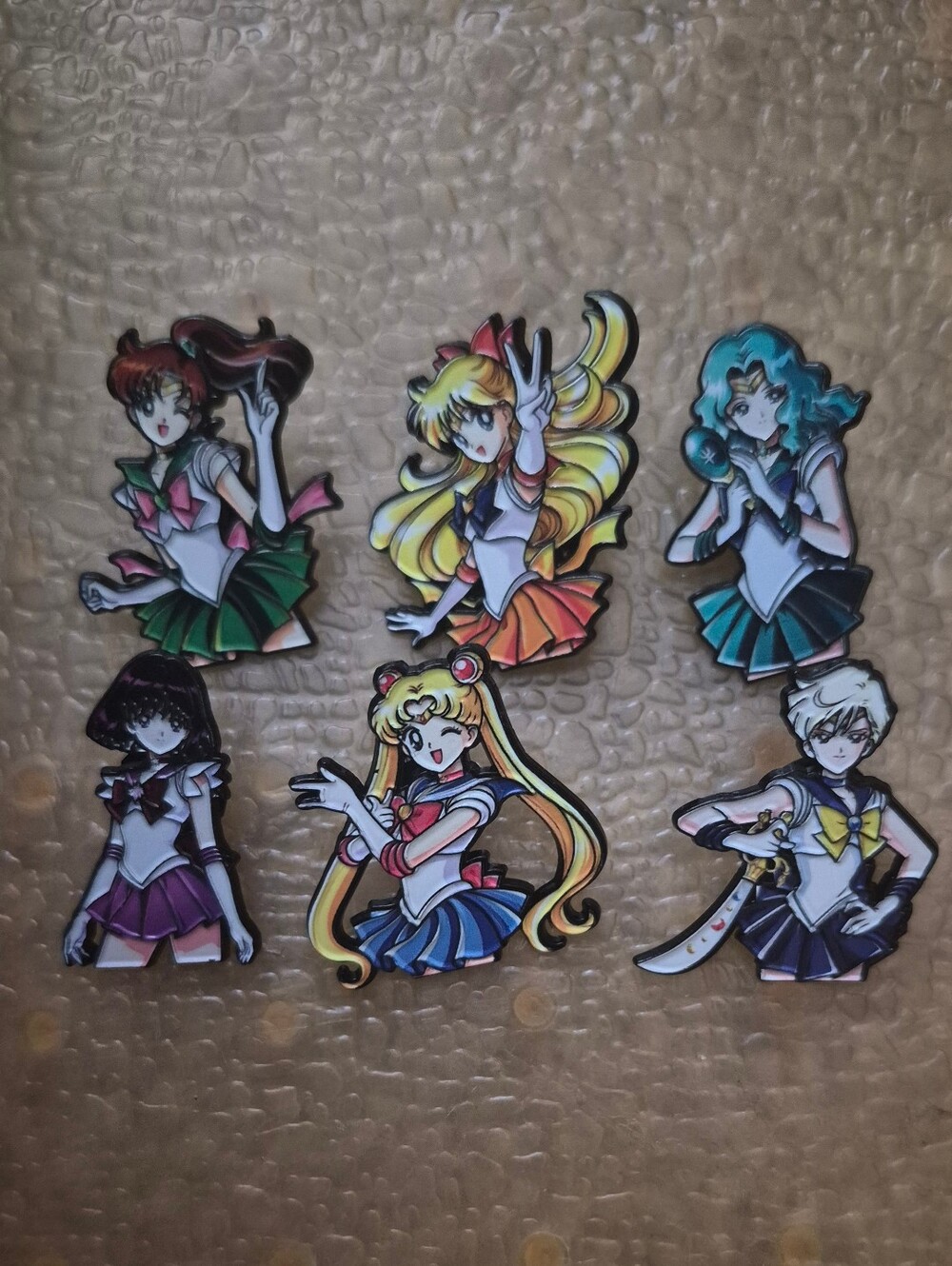 Sailor Moon Character Pin Set - Multicolor Anime Sailor Scouts